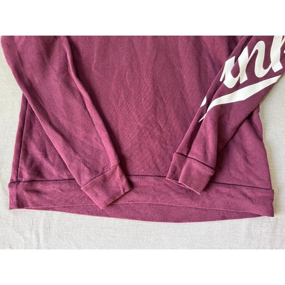 Victoria´s Secret Pink Sweater Womens Small Gray Red Long Sleeve Pullover Ladies - Picture 3 of 8